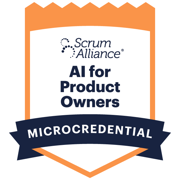 Scrum Alliance AI for Product Owners Badge